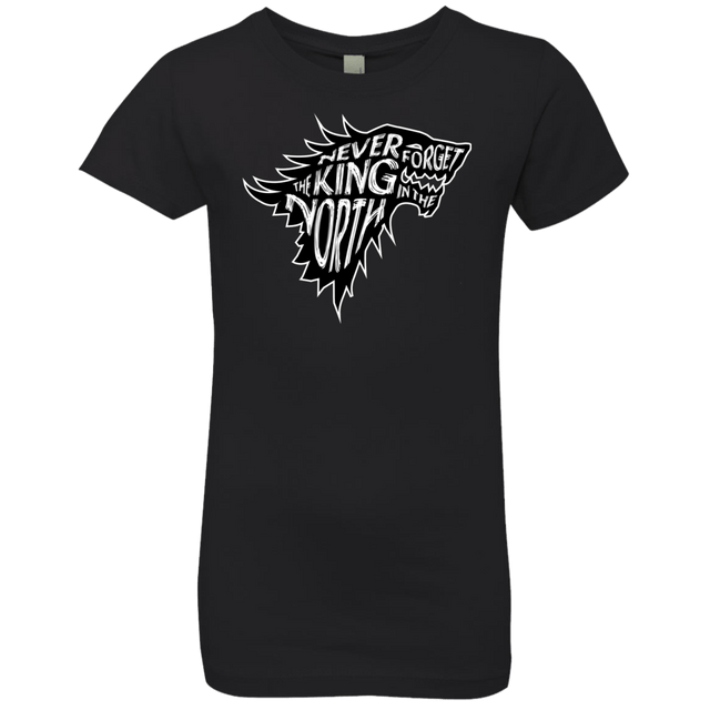 T-Shirts Black / YXS Never Forget The King In The North Girls Premium T-Shirt