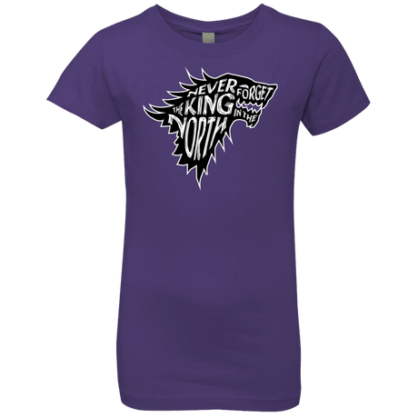 T-Shirts Purple Rush / YXS Never Forget The King In The North Girls Premium T-Shirt
