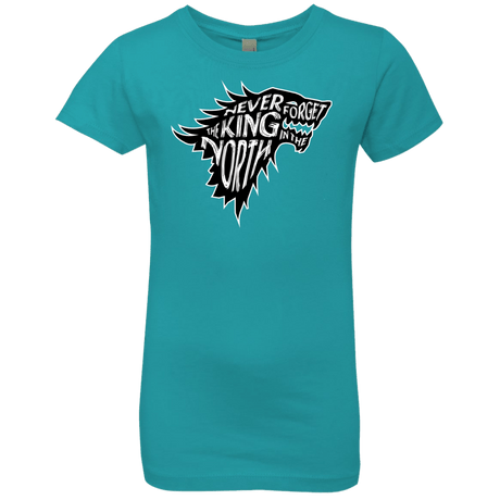 T-Shirts Tahiti Blue / YXS Never Forget The King In The North Girls Premium T-Shirt