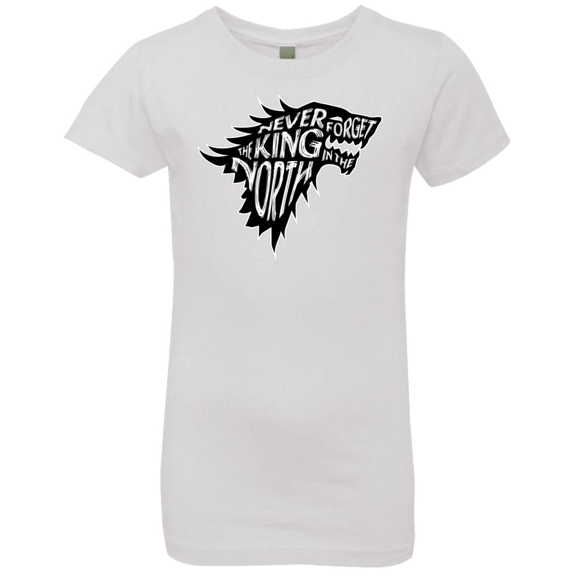 T-Shirts White / YXS Never Forget The King In The North Girls Premium T-Shirt