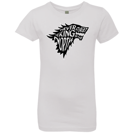 T-Shirts White / YXS Never Forget The King In The North Girls Premium T-Shirt