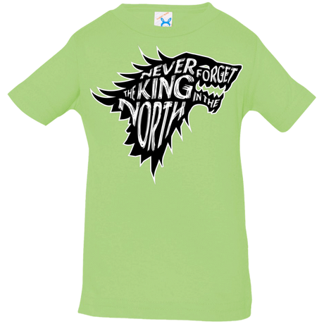 T-Shirts Key Lime / 6 Months Never Forget The King In The North Infant Premium T-Shirt