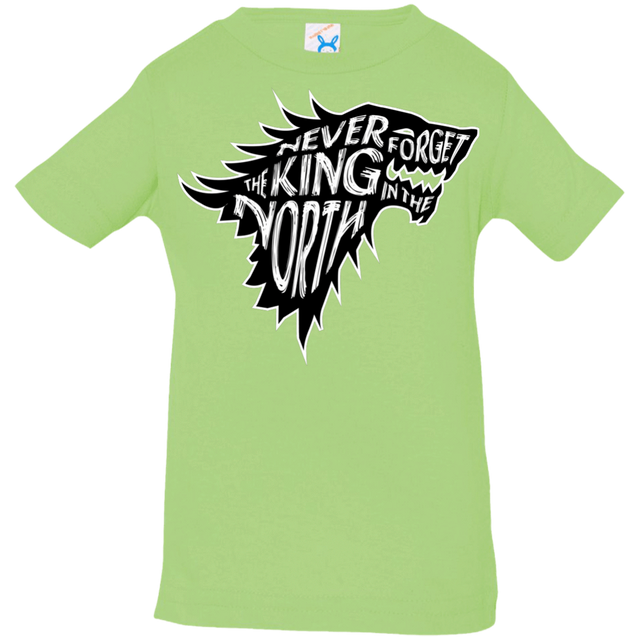T-Shirts Key Lime / 6 Months Never Forget The King In The North Infant Premium T-Shirt