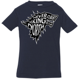 T-Shirts Navy / 6 Months Never Forget The King In The North Infant Premium T-Shirt
