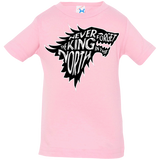 T-Shirts Pink / 6 Months Never Forget The King In The North Infant Premium T-Shirt
