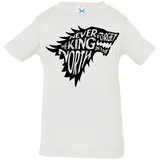 T-Shirts White / 6 Months Never Forget The King In The North Infant Premium T-Shirt