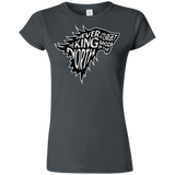 T-Shirts Charcoal / S Never Forget The King In The North Junior Slimmer-Fit T-Shirt