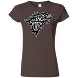 T-Shirts Dark Chocolate / S Never Forget The King In The North Junior Slimmer-Fit T-Shirt