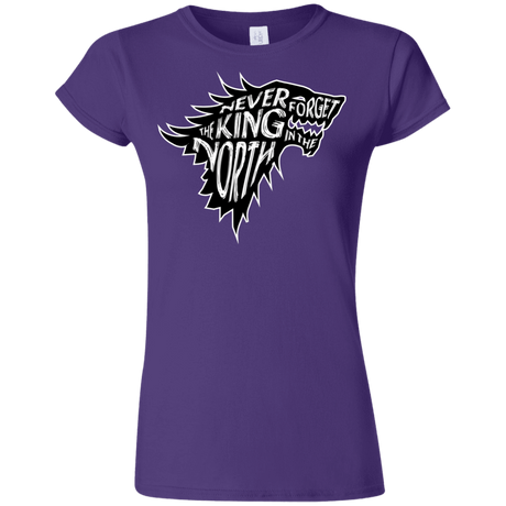 T-Shirts Purple / S Never Forget The King In The North Junior Slimmer-Fit T-Shirt
