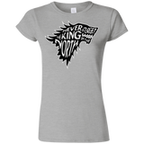 T-Shirts Sport Grey / S Never Forget The King In The North Junior Slimmer-Fit T-Shirt