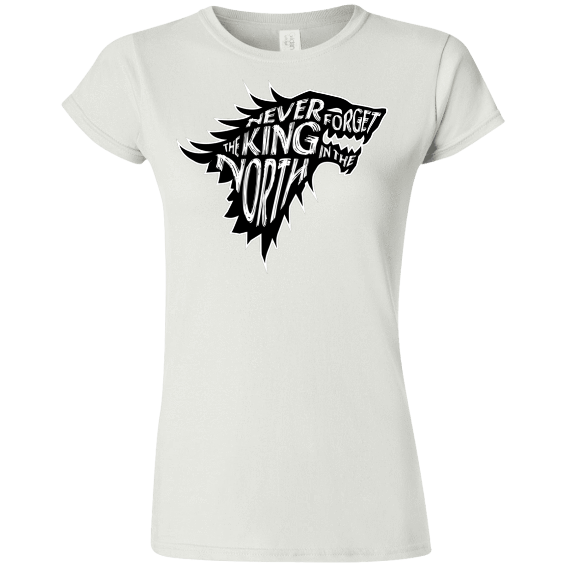 T-Shirts White / S Never Forget The King In The North Junior Slimmer-Fit T-Shirt