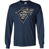 T-Shirts Navy / S Never Forget The King In The North Men's Long Sleeve T-Shirt