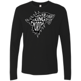 T-Shirts Black / S Never Forget The King In The North Men's Premium Long Sleeve