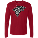 T-Shirts Cardinal / S Never Forget The King In The North Men's Premium Long Sleeve