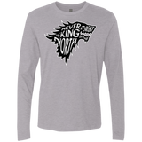 T-Shirts Heather Grey / S Never Forget The King In The North Men's Premium Long Sleeve