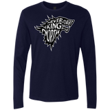 T-Shirts Midnight Navy / S Never Forget The King In The North Men's Premium Long Sleeve