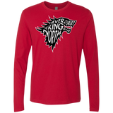 T-Shirts Red / S Never Forget The King In The North Men's Premium Long Sleeve