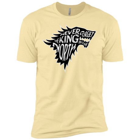 T-Shirts Banana Cream / X-Small Never Forget The King In The North Men's Premium T-Shirt