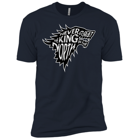 T-Shirts Midnight Navy / X-Small Never Forget The King In The North Men's Premium T-Shirt