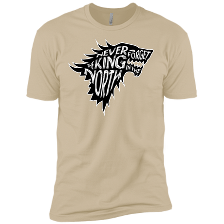 T-Shirts Sand / X-Small Never Forget The King In The North Men's Premium T-Shirt
