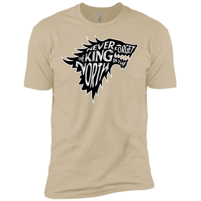 T-Shirts Sand / X-Small Never Forget The King In The North Men's Premium T-Shirt