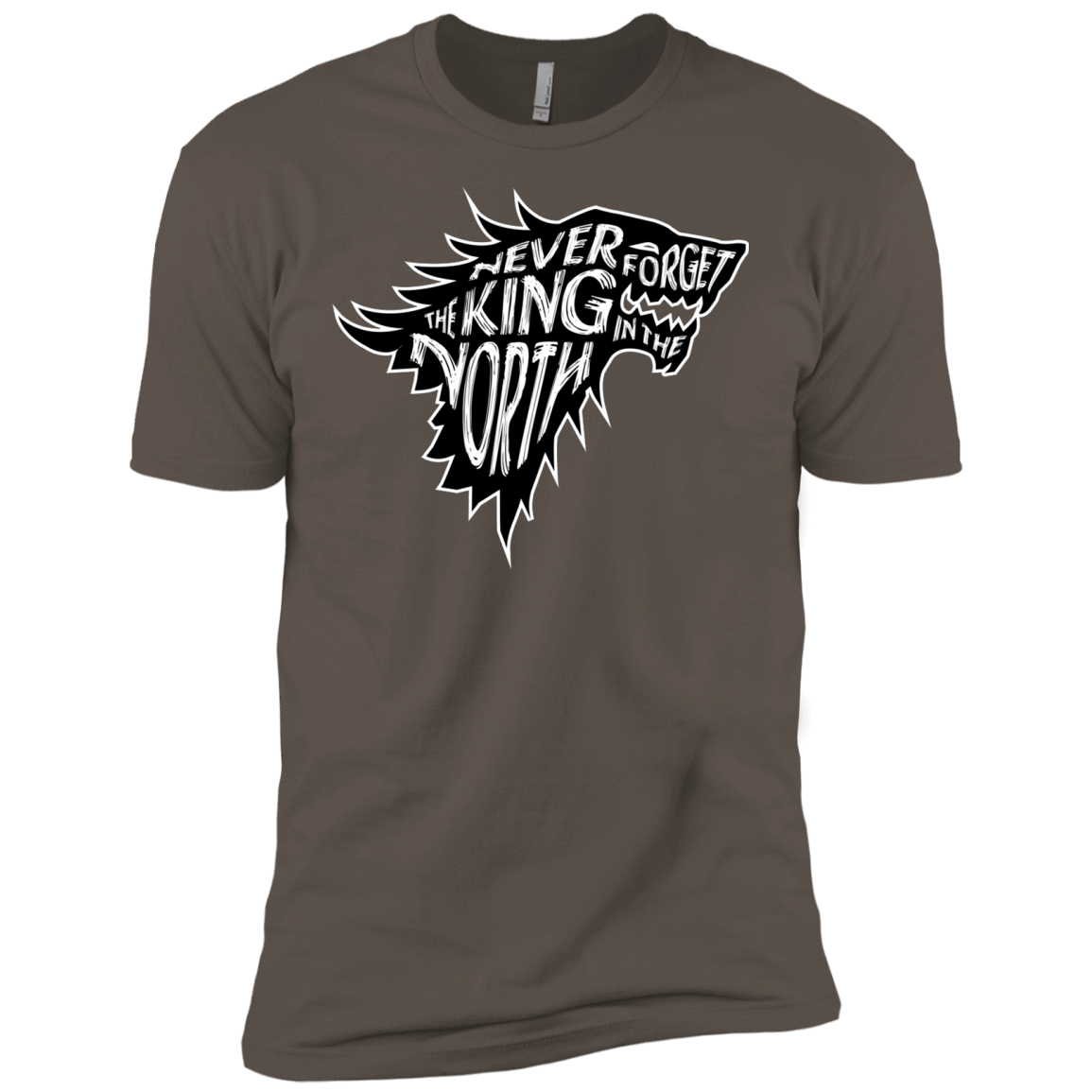 T-Shirts Warm Grey / X-Small Never Forget The King In The North Men's Premium T-Shirt