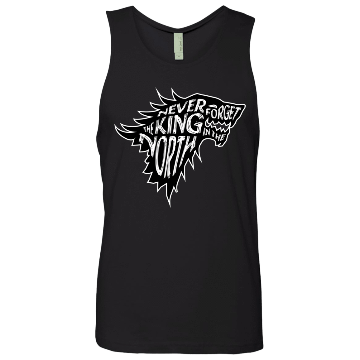 T-Shirts Black / S Never Forget The King In The North Men's Premium Tank Top