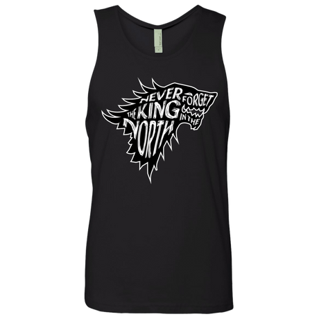 T-Shirts Black / S Never Forget The King In The North Men's Premium Tank Top