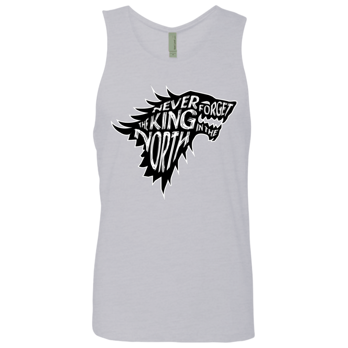 T-Shirts Heather Grey / S Never Forget The King In The North Men's Premium Tank Top