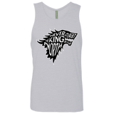 T-Shirts Heather Grey / S Never Forget The King In The North Men's Premium Tank Top