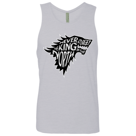 T-Shirts Heather Grey / S Never Forget The King In The North Men's Premium Tank Top