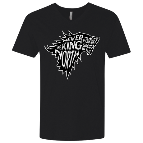 T-Shirts Black / X-Small Never Forget The King In The North Men's Premium V-Neck