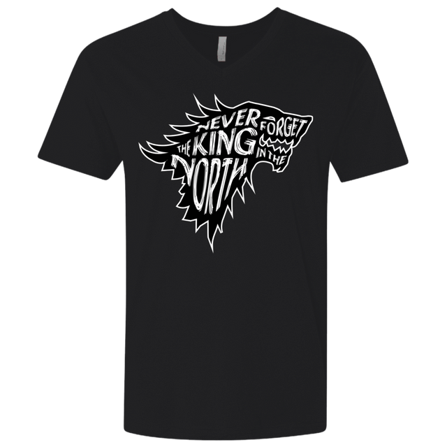 T-Shirts Black / X-Small Never Forget The King In The North Men's Premium V-Neck