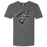 T-Shirts Heavy Metal / X-Small Never Forget The King In The North Men's Premium V-Neck