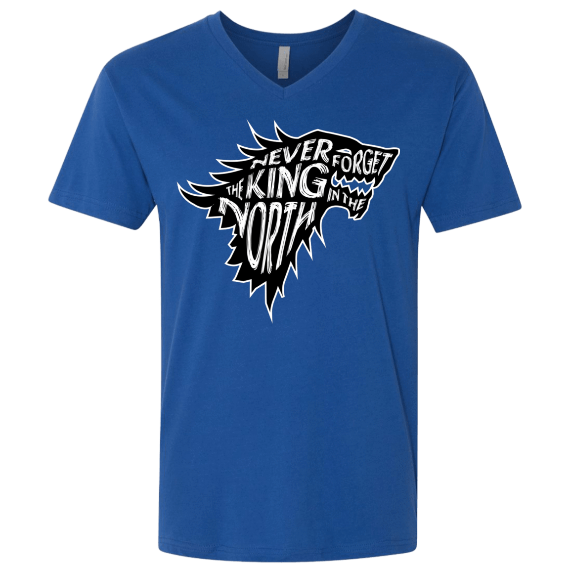 T-Shirts Royal / X-Small Never Forget The King In The North Men's Premium V-Neck