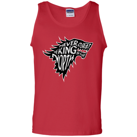 T-Shirts Red / S Never Forget The King In The North Men's Tank Top
