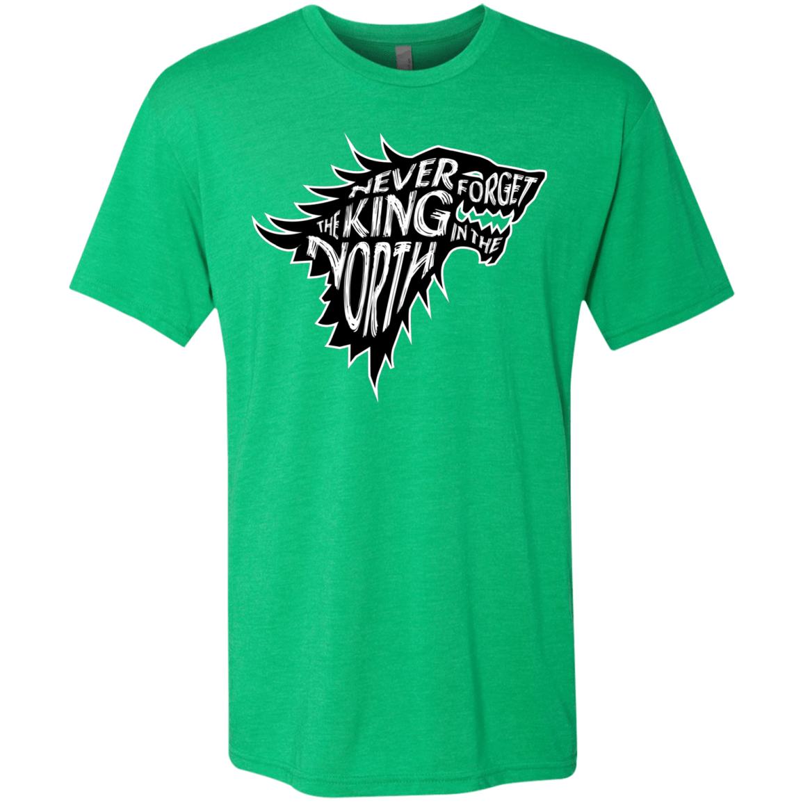 T-Shirts Envy / S Never Forget The King In The North Men's Triblend T-Shirt