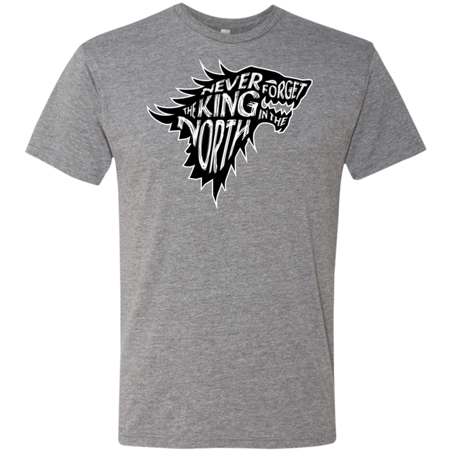 T-Shirts Premium Heather / S Never Forget The King In The North Men's Triblend T-Shirt