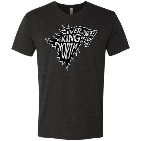 T-Shirts Vintage Black / S Never Forget The King In The North Men's Triblend T-Shirt
