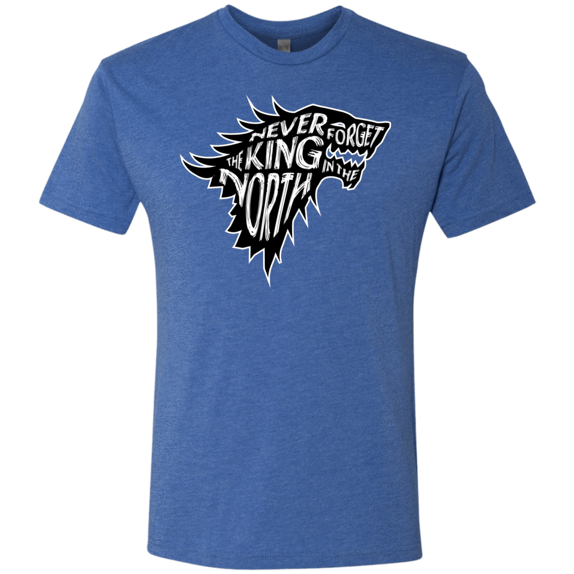 T-Shirts Vintage Royal / S Never Forget The King In The North Men's Triblend T-Shirt