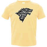 T-Shirts Butter / 2T Never Forget The King In The North Toddler Premium T-Shirt