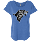 T-Shirts Vintage Royal / X-Small Never Forget The King In The North Triblend Dolman Sleeve