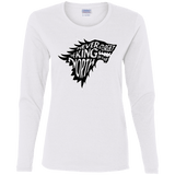 T-Shirts White / S Never Forget The King In The North Women's Long Sleeve T-Shirt