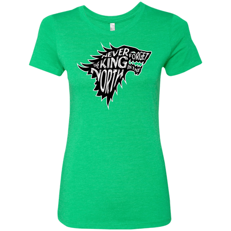 T-Shirts Envy / S Never Forget The King In The North Women's Triblend T-Shirt