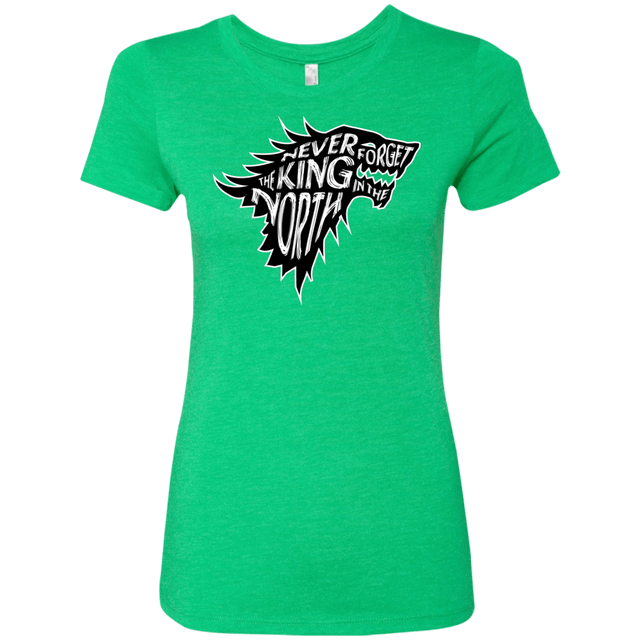 T-Shirts Envy / S Never Forget The King In The North Women's Triblend T-Shirt