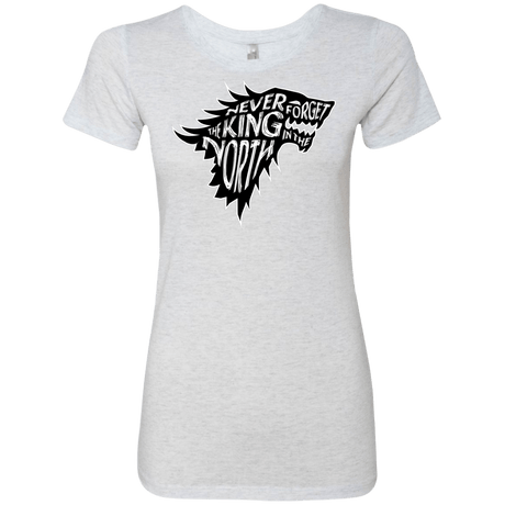 T-Shirts Heather White / S Never Forget The King In The North Women's Triblend T-Shirt