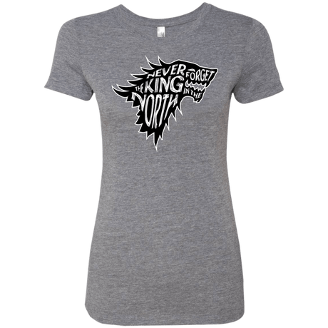 T-Shirts Premium Heather / S Never Forget The King In The North Women's Triblend T-Shirt