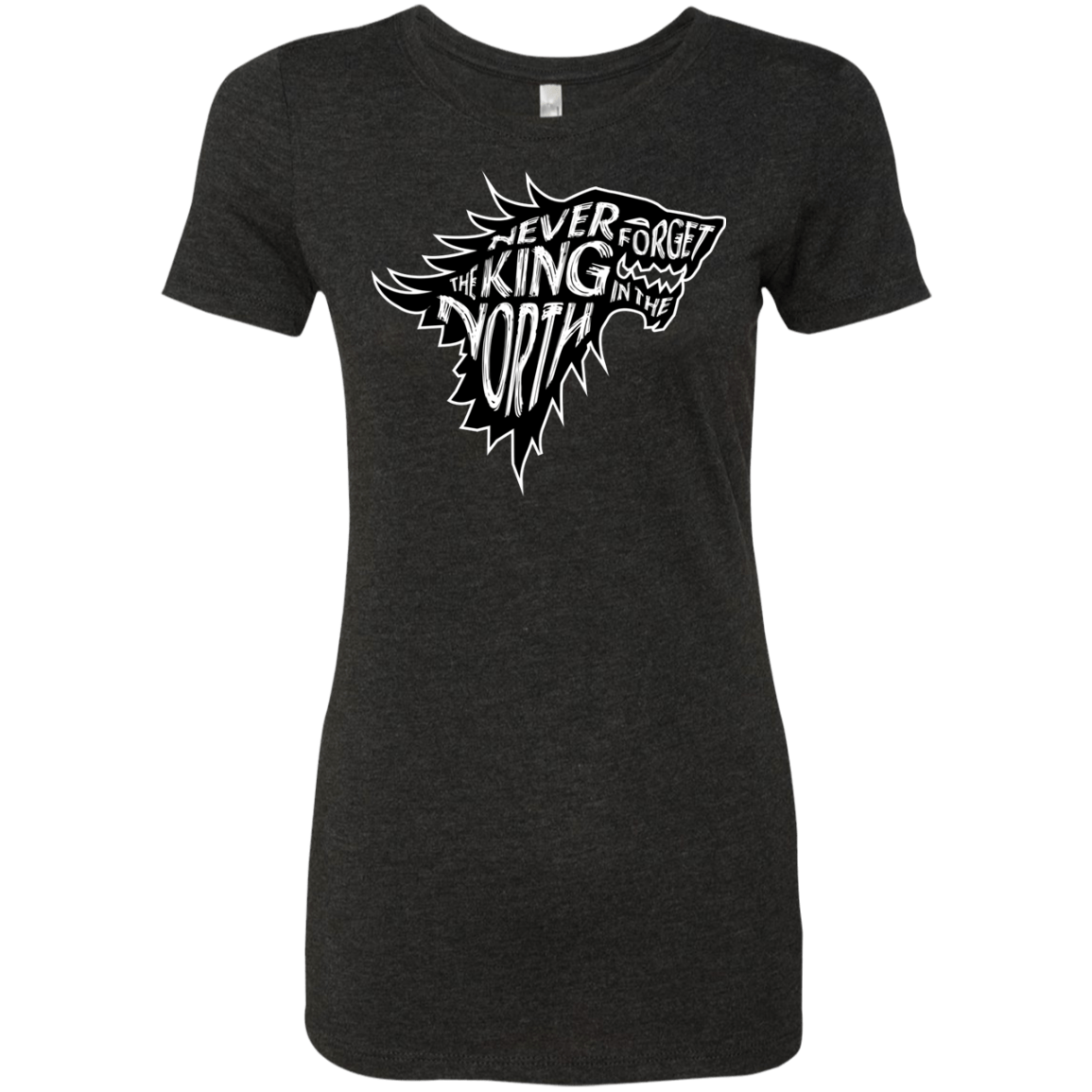 T-Shirts Vintage Black / S Never Forget The King In The North Women's Triblend T-Shirt