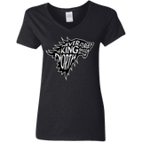 T-Shirts Black / S Never Forget The King In The North Women's V-Neck T-Shirt