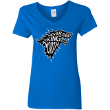 T-Shirts Royal / S Never Forget The King In The North Women's V-Neck T-Shirt